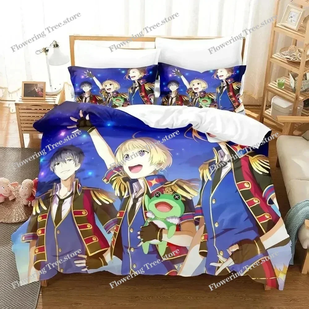 

Anime Idolmaster SideM Bedding Set Duvet Cover Bed Set Quilt Cover Pillowcase Comforter king Queen Size Boys Adult Bedding Set
