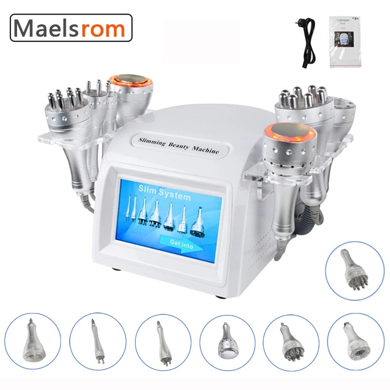 7 In 1 Ultrasonic 40K Cavitation Fat Blasting Instrument  Freezing Ice Hammer Fat Burning Slimming Machine Beauty Salon Home