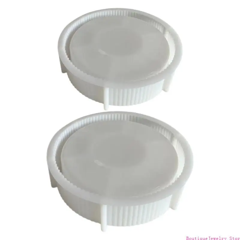 E1PE Silicone Storage Box Mould Jewelry Box Moulds Jar Resin Molds Resin Molds