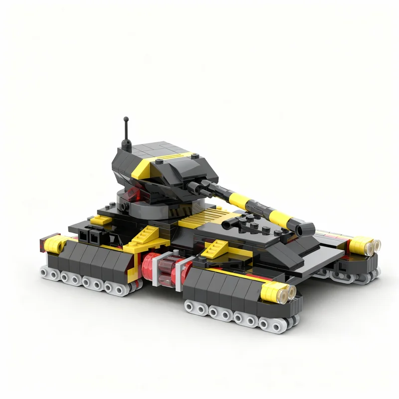 

459 деталей MOC Blacktron Tank Alt Build Space I: Конструктор, развивающая игрушка, рождественский подарок, идея для творчества, образовательный набор