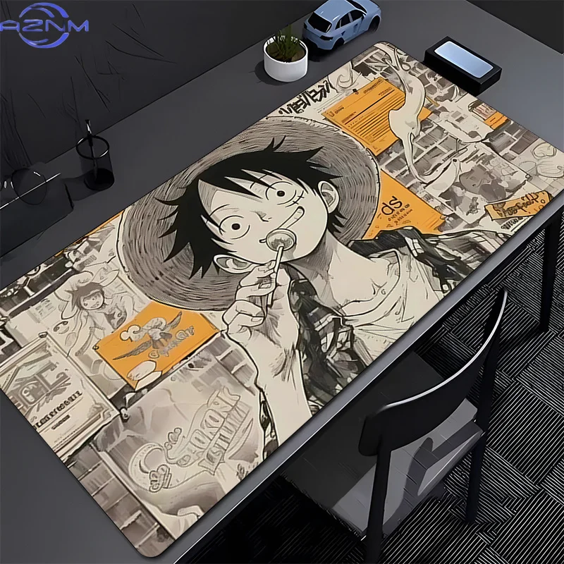 E-sports Mouse Pad Office Laptop Computer Smooth Flexible Rubber Gamer PC Computer Keyboard Pad one piece luffy cm Mosuepad