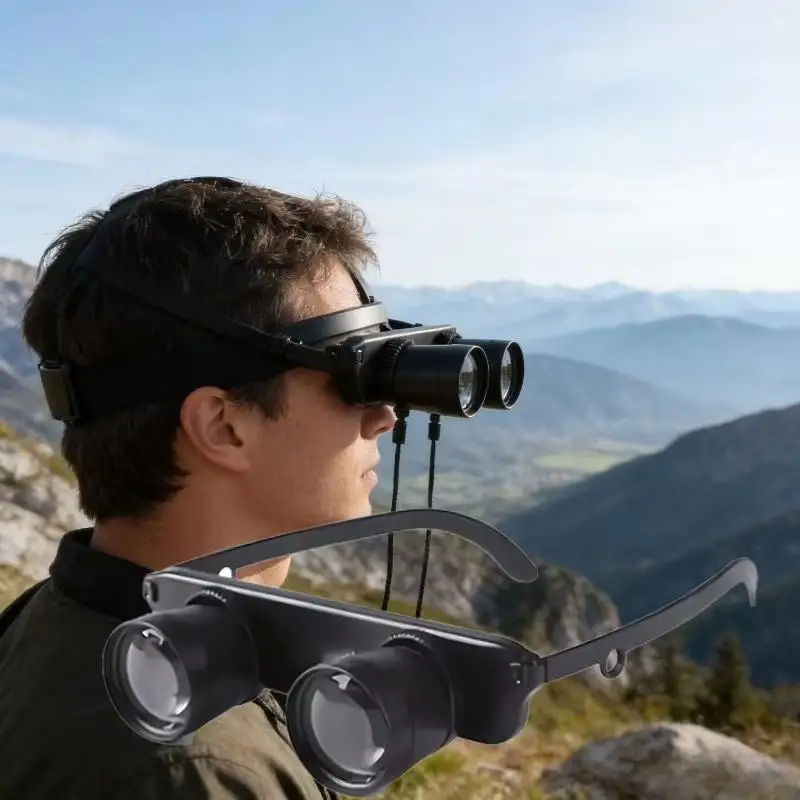 3in1 Portable Optical Device Magnifier Binoculars Adjustable Magnification Zoom