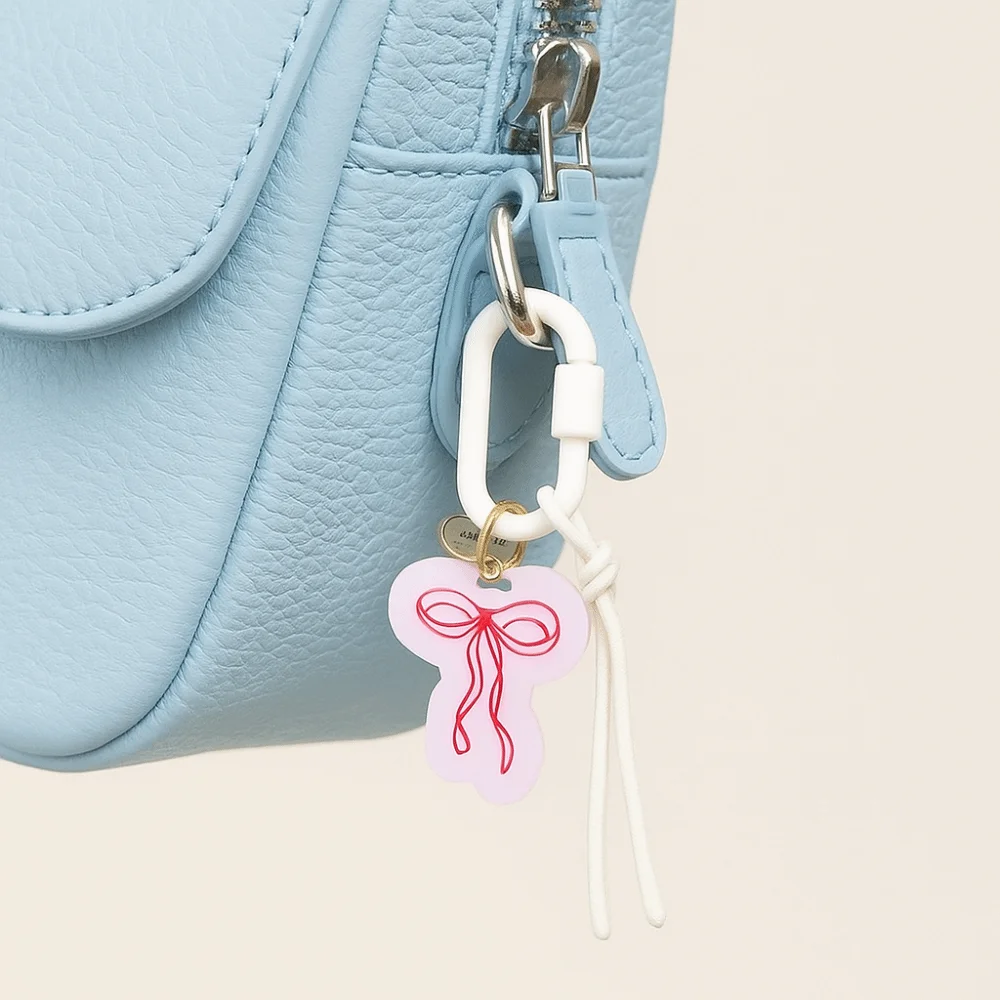 الاكريليك سحر الرجعية حبل المنسوجة قلادة هندسية سيارة كيرينغ الهاتف المحمول قلادة الأزياء الكرتون حقيبة سلسلة سحر