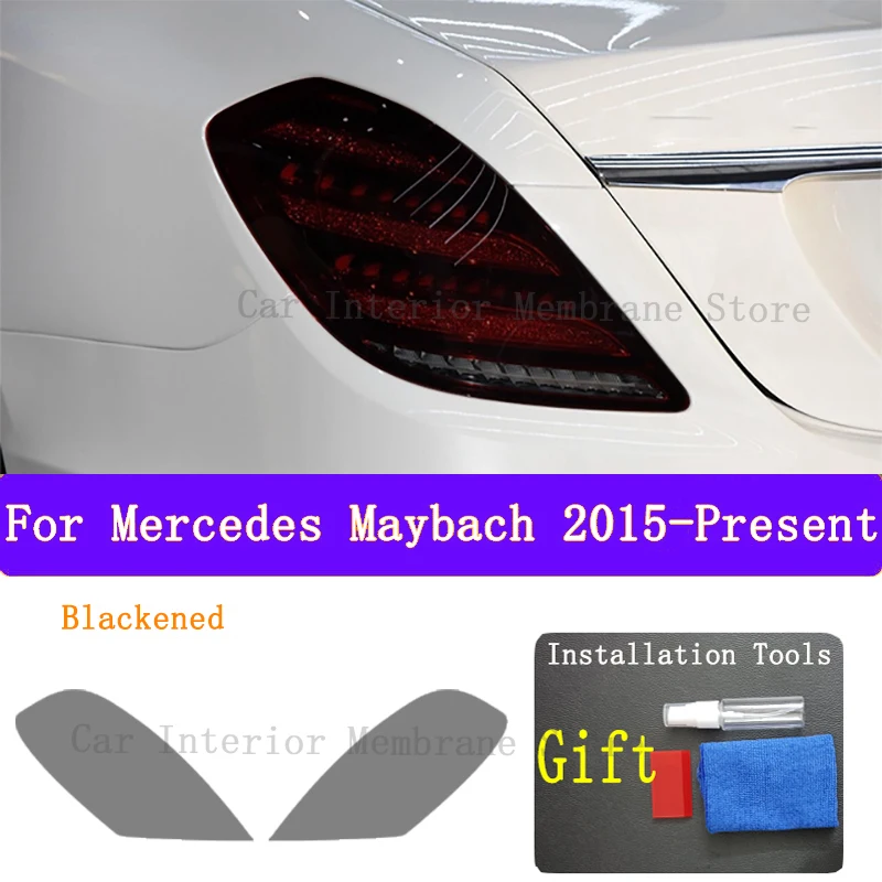 

For Mercedes Maybach 2015 TPU Car Exterior Headlights Anti-Scratch Protective Film Headlamps Repair Sticker Accessories Refit