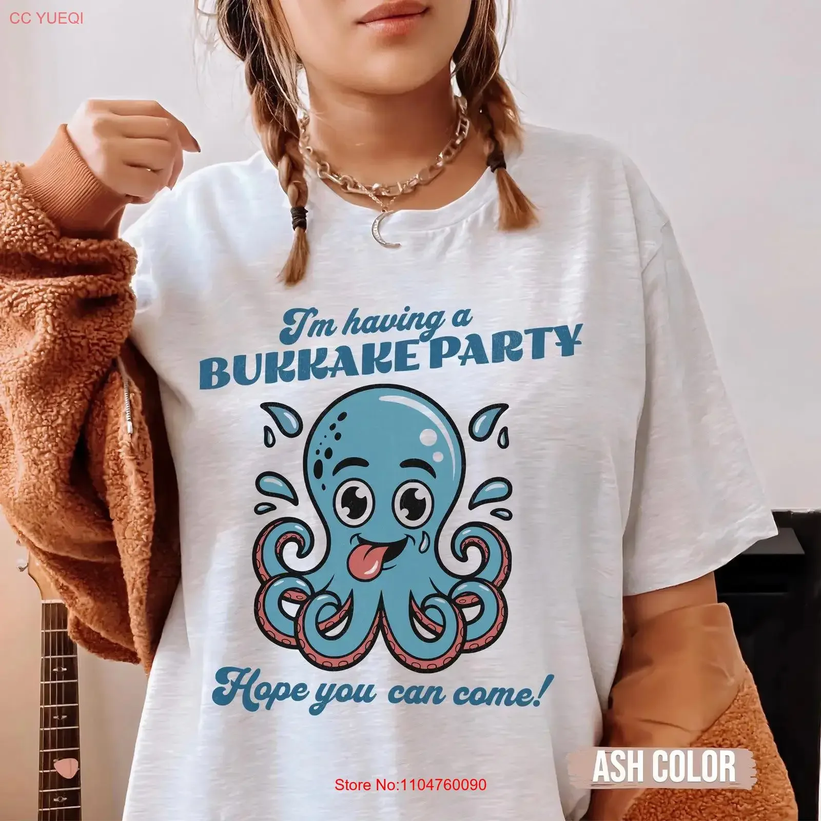 Camiseta divertida Bukkake Party Raunchy, regalo de Ruleta, humor para adultos, camisetas inapropadas para viajes de chicas, intercambio unisex vintage