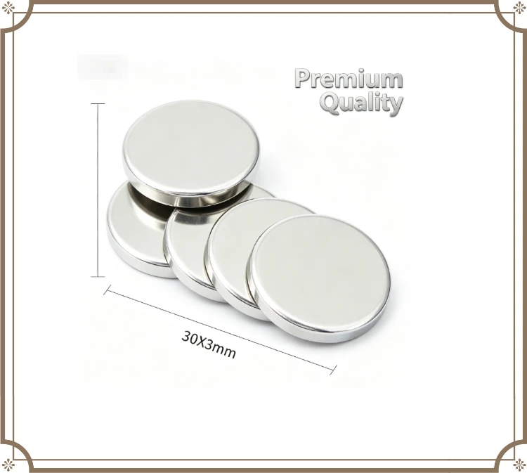 Super Strong 30x3mm Neodymium Magnet Round Disc NdFeB Permanent Magnet For DIY Handmade Arts And Crafts