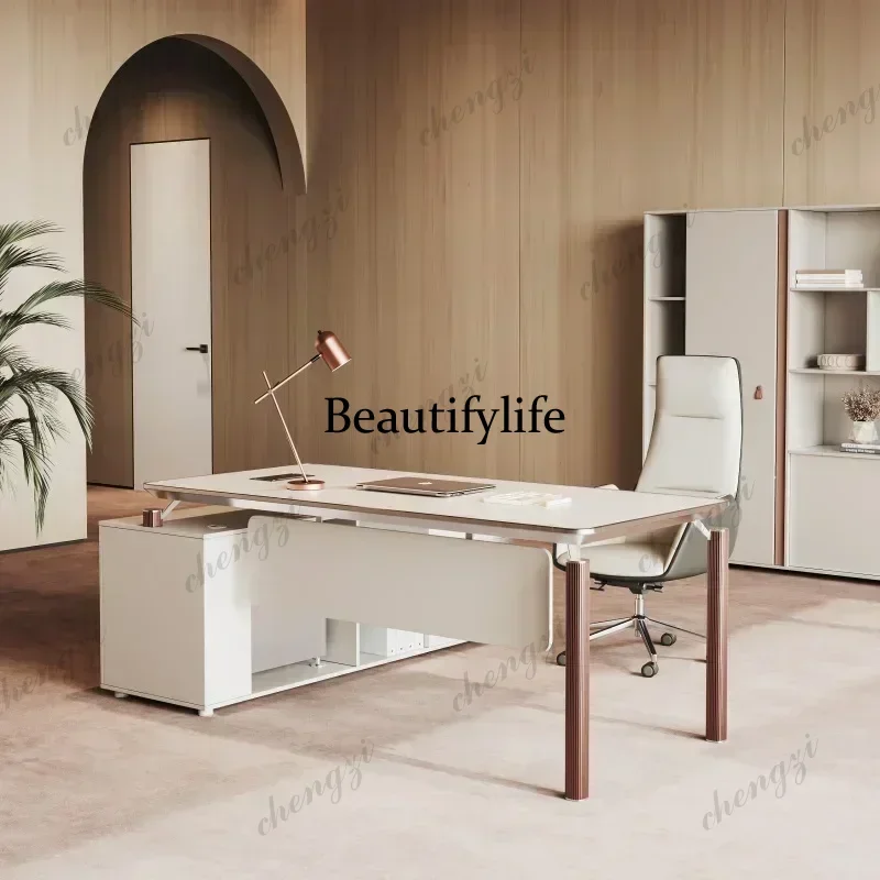 Modern Manager Office Desks Computer Wooden Storage With Drawers Office Desks Computer Minimalist Furniture Er Arbeitet