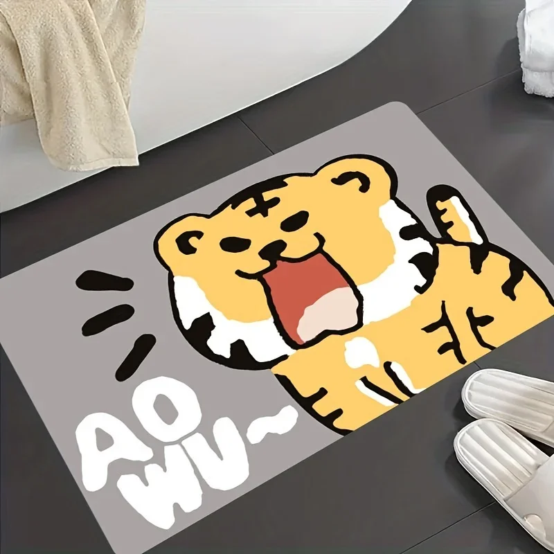 Newest Doormat Colorful Music Note Instrument Graffiti Print Flannel Doormat Non Slip Music Lover Floor Mat
