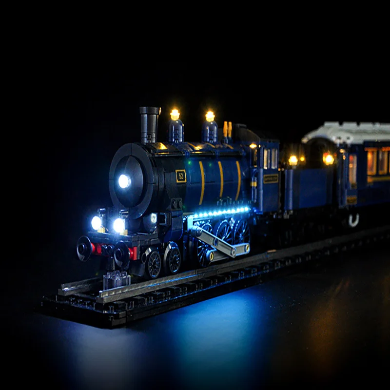 BRIXSPARK LED-Beleuchtungsset für Lego 21344, USB-DIY-Lichtset für Orient Express Zug MOC Bausteine, Steine nicht im Lieferumfang enthalten