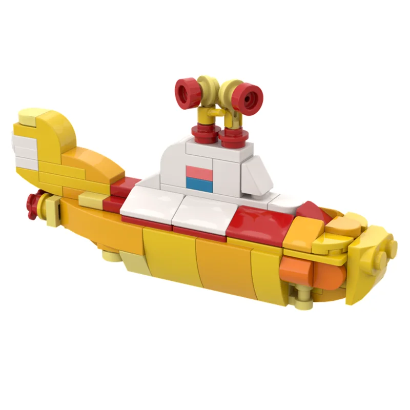 Exquisite Brand New MOC Blocks Yellow Submarine – The Beatles Technical Modules Bricks Model Gift Christmas Toy DIY Assembly Set