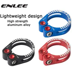 ENLEE Bike Seat Post Clamp CNC Aluminum Alloy Cycling Saddle Seat Post Clamp For 31.8MM 34.9MM Bike Parts Seatpost Accessories