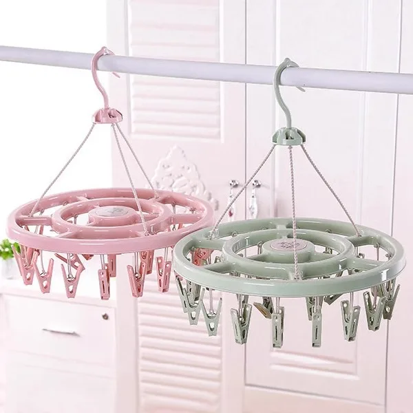 Windproof Clothes Hanger, Plastic Clothes Hanger, Children's Sock Rack, Clothes Hanger, Household Underwear Drying Rack