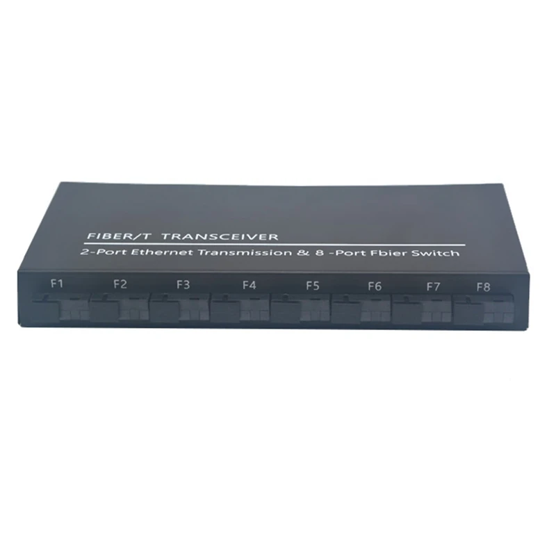 

Gigabit Ethernet Switch Fiber Optical Switch 8 SC Fiber Port 2 1000M RJ45 Industrial Grade SC Converter 8F2E