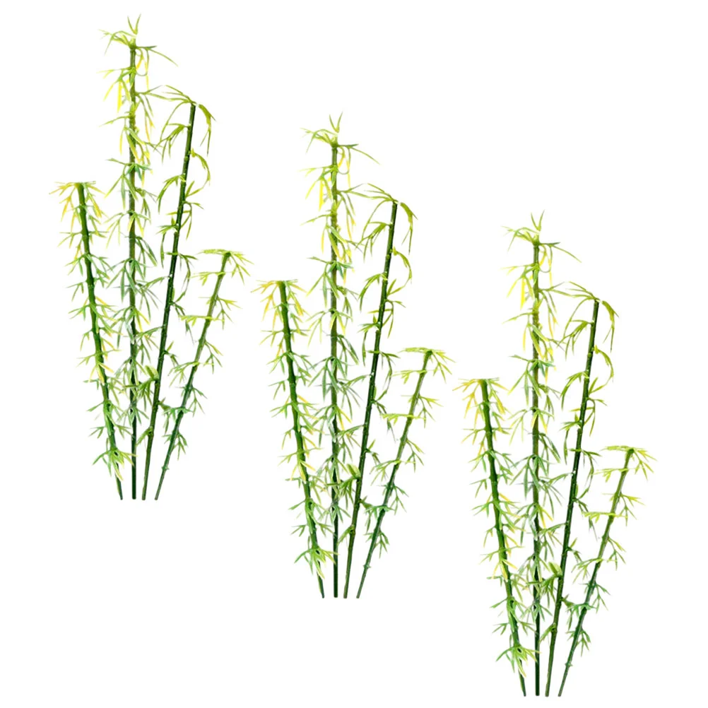 

Artificial Bamboo Green Scenery Landscape Model Fake Trees Adornment Outdoor Decor