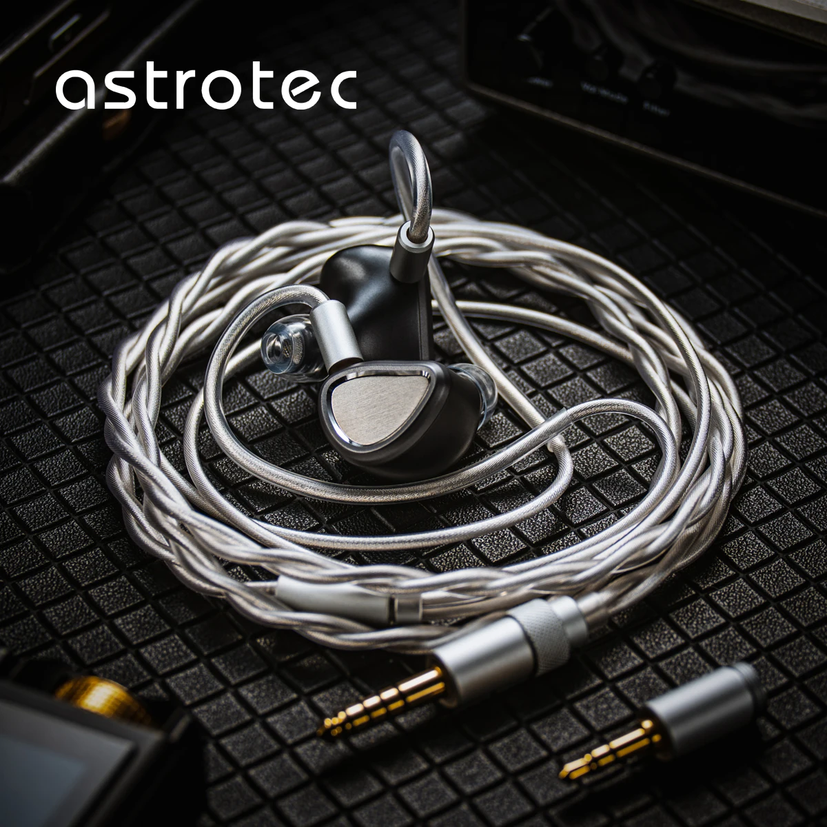 Astrotec Archimedes ATS01 Duplet PD + PZT Miniatur Planar Driver In-Ear Earphone Kabel Unit Hibrid Pemantauan Gaming Earphone