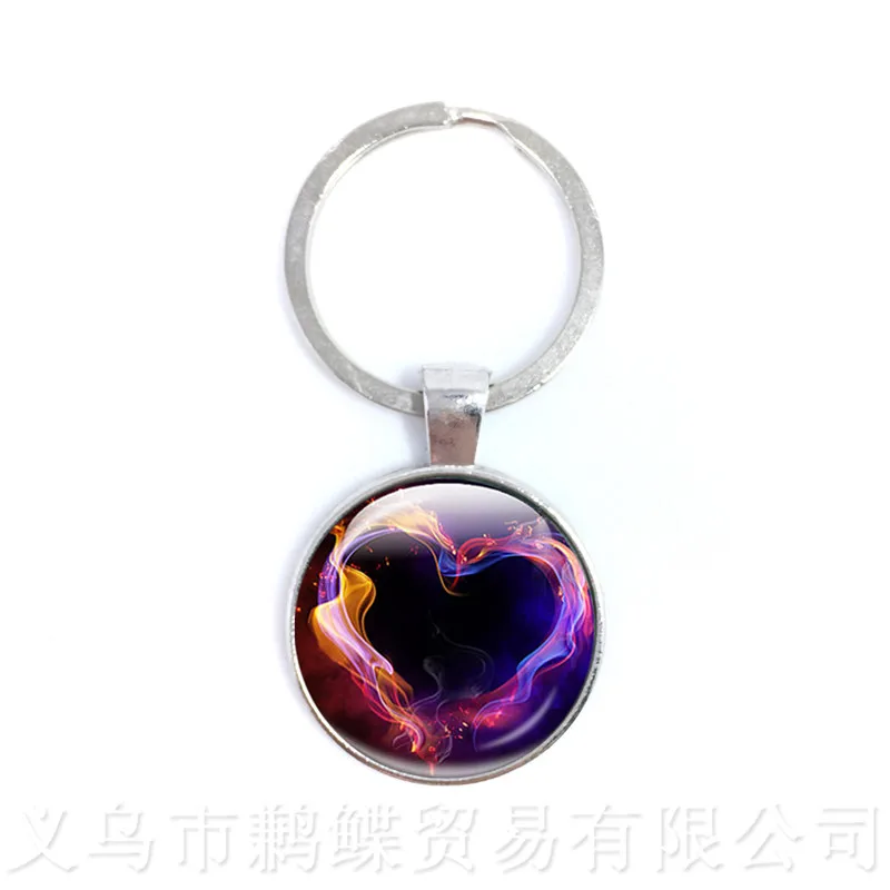 Galaxy And Star Keychains Nebula Space Jewelry Planets Colorful Galaxy Star Spcace Women Men keyring