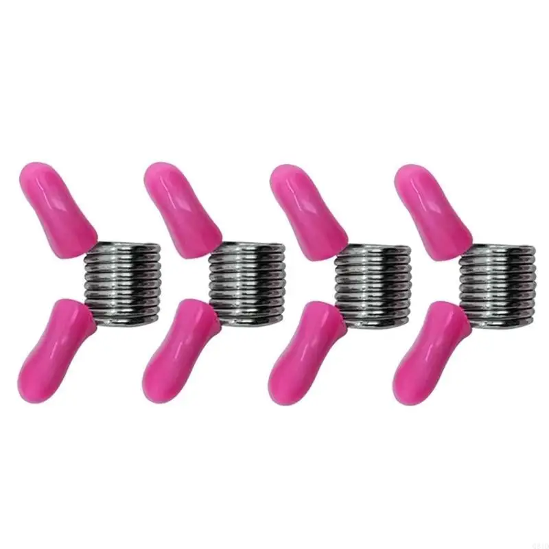 Pack of 4 Bead Clamps Bead Stopping Set Bead Securing Clip Bead Locking Clip Suitable Alloy Texture for Jewelry Makers