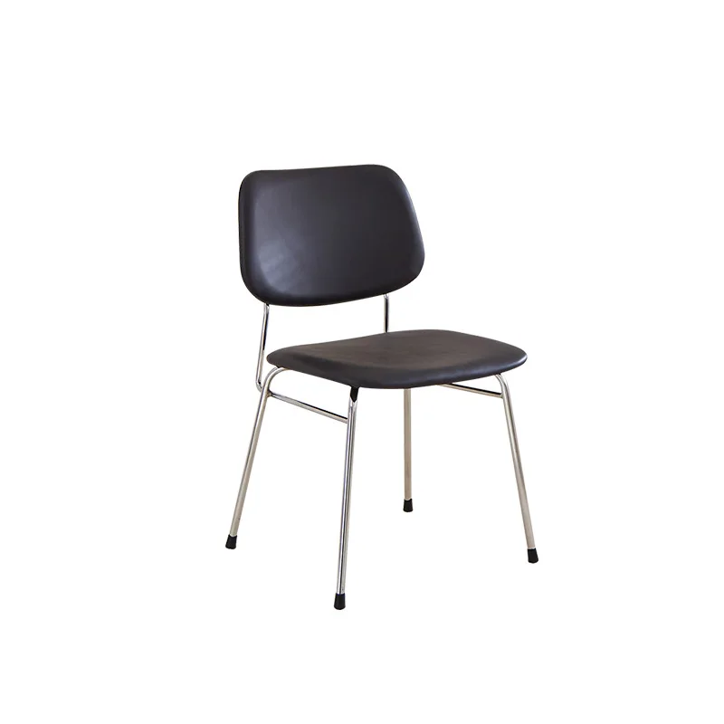 

Nordic simple electroplated metal chair study living room office meeting designer meeting room negotiation