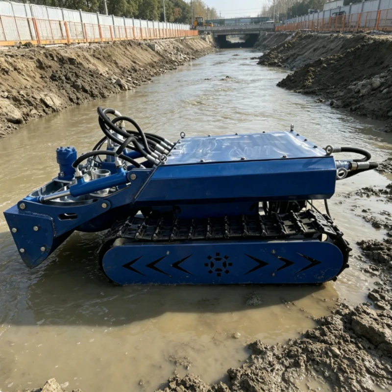 Continuous Operation Wastewater Sediment Extraction Robot Anti-clog Dredging Machine For Urban Sewage Tank Treatment