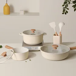 Household Non-stick Pan Smoke Free Stir-fry Pot Milk Pan Soup Pot  Cooking Pot Non Stick Freeshippping Cookware