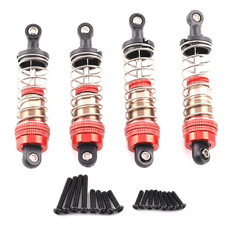 BEDW-1 Set RC Car Metal Shock Absorber For SCY 1/16 MJX H16H 14301,14210 1/16 1/12 1/14 Upgrade Parts Accessories 75Mm 81Mm