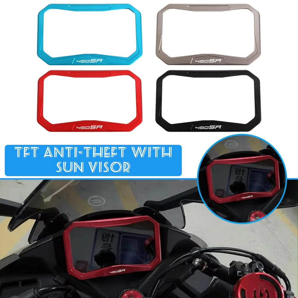 

For CFMOTO 450SR 450SS 450NK 800NK 450MT 250SR 450 MT SS SR 2022 2023 2024 2025 Motorcycle Meter Frame Cover Screen Glare Shield