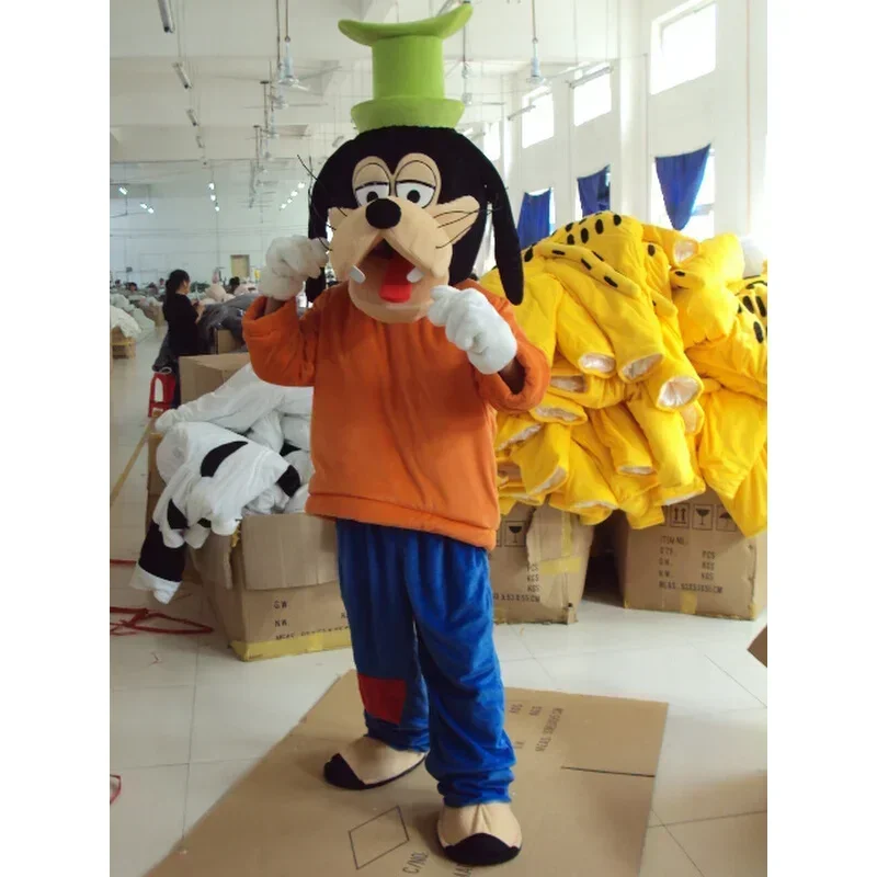 Cosplay Cartoon Character Goofy Dog Pluto Dog Mascot Costume Advertising Church Fancy Dress Party Animal Carnival Perform Prop