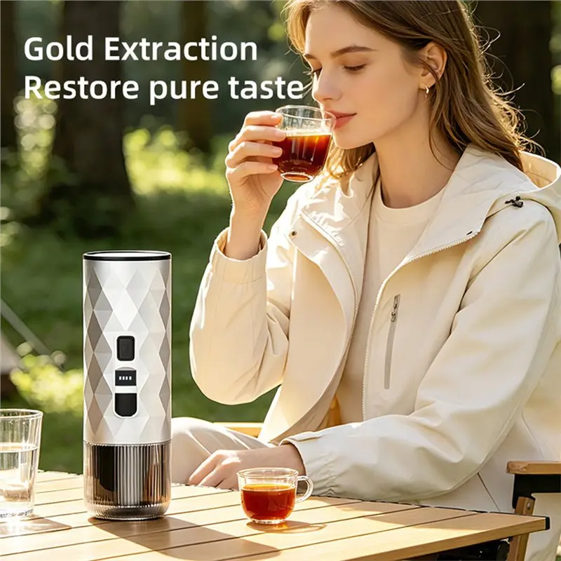 A006-Capsule Espresso Machine Fully Automatic Portable Coffee Maker Italian Pump Pressure Household Wireless Electric Heating