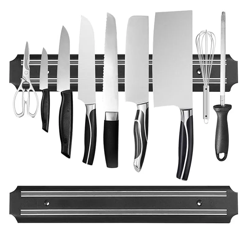 Multi-gauge Magnetic Knife Holder Wall-mounted Perforation for Holder RackUtensils Tools Mounting Kitchen Knife Storage Rack