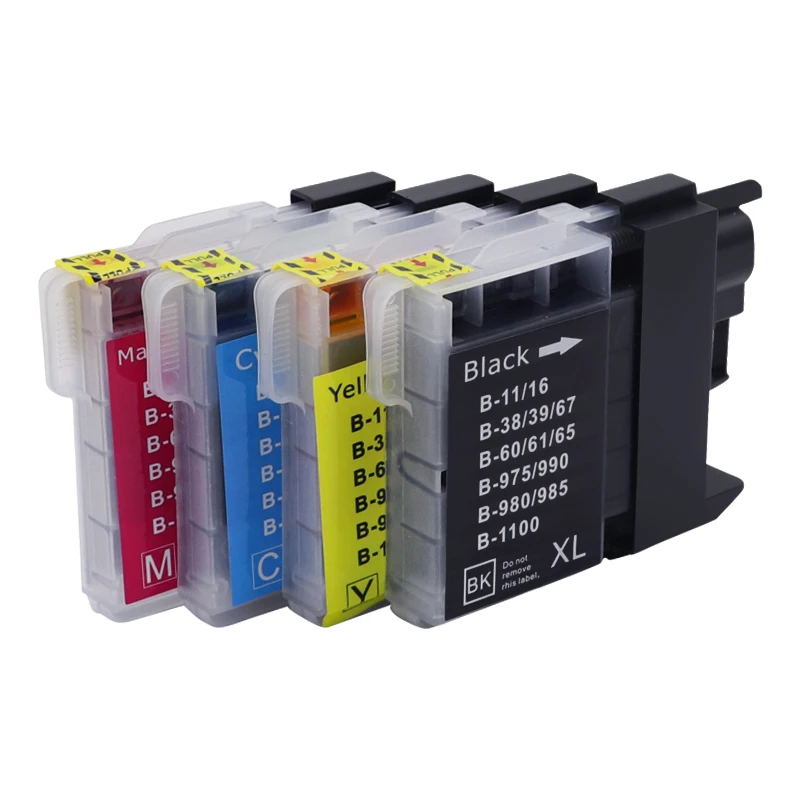 Compatible ink cartridge for brother DCP- J140W/145C/165C/185C/195C/197C for LC38/LC11/LC61/LC63/LC65/LC67/LC980/LC1100/LC990