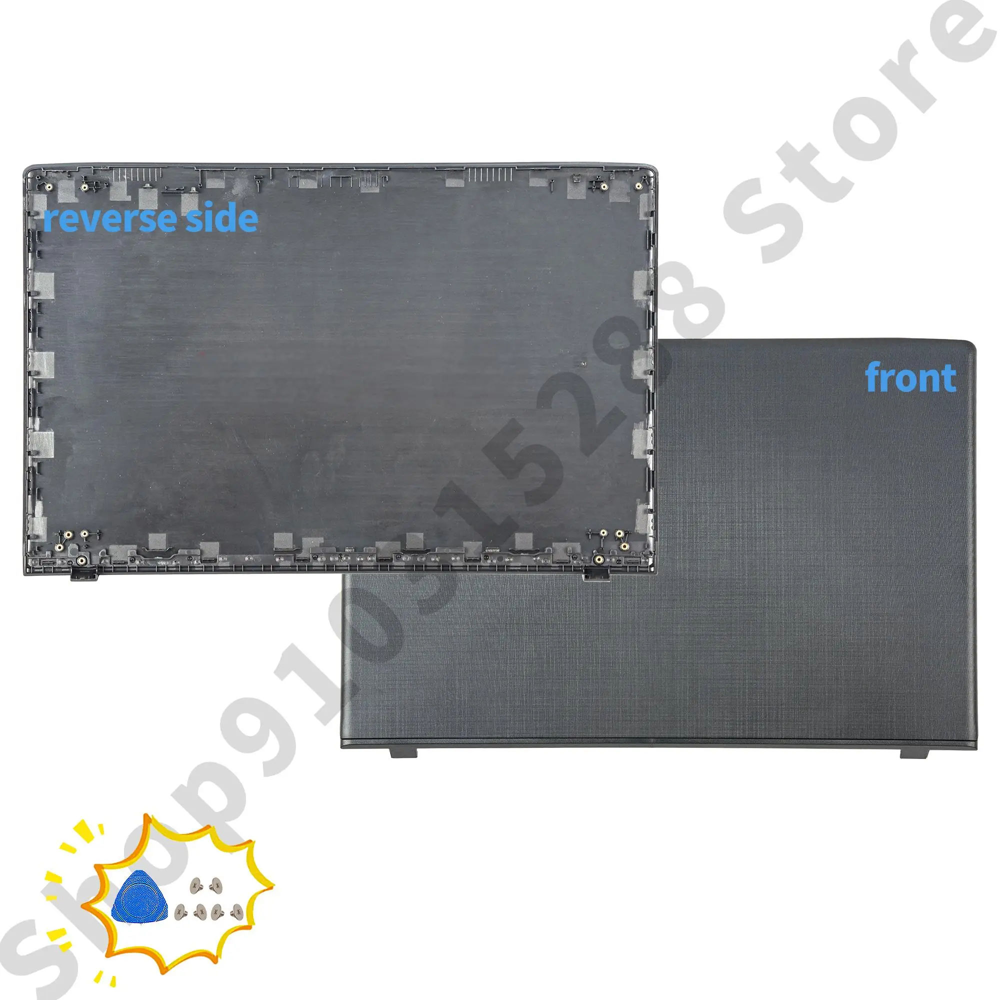 LCD couverture arrière/avant lunette/charnières pour Aspire E5-523 E5-553 E5-576 F5-573 E5-575 E5-575T boîtier d'ordinateur portable réparation en plastique