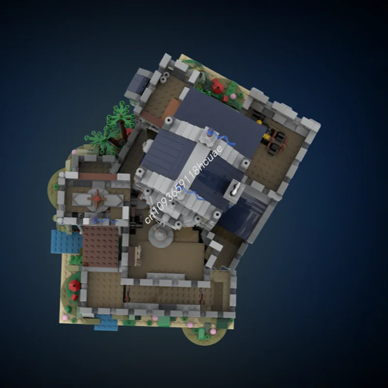 3997pcs MOC Mountain Fortress Castle Black Model Building Blocks Construction Toys DIY Education Kids Christmas Gifts Birthday