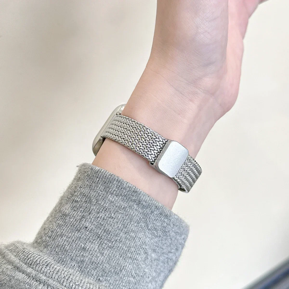 Magnetisches Faltbares Schleifenband für Apple Watch Ultra 2 49mm 45mm 41mm Stahl-Uhrenarmband für iWatch Serie 1 2 3 4 5 6 7 8 Ultra – Detail 6