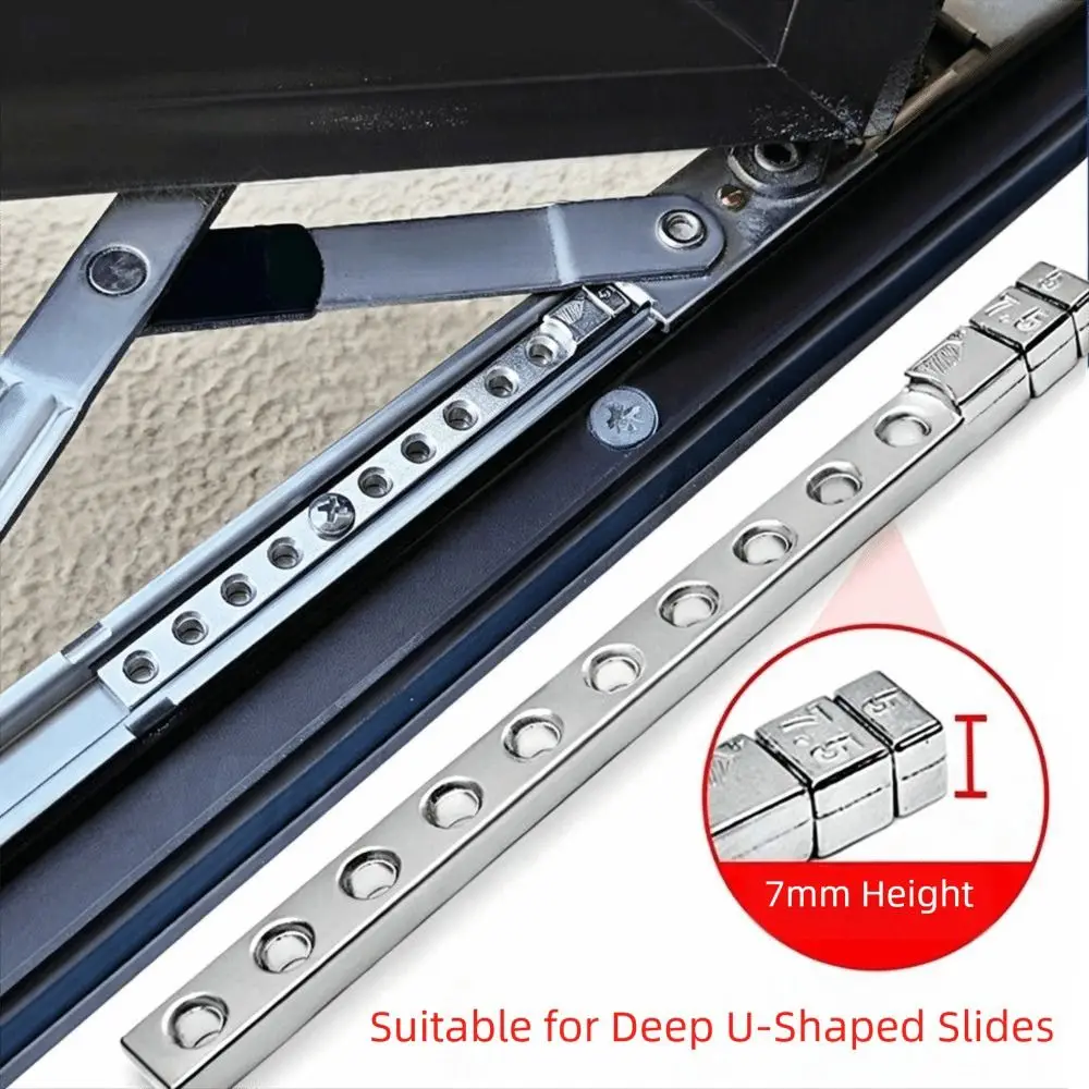 Zinc Alloy Window Limiter Non Punching Fixed Design Window Sliding Support Multiple Hole Wind Support Limit Plate Home Use