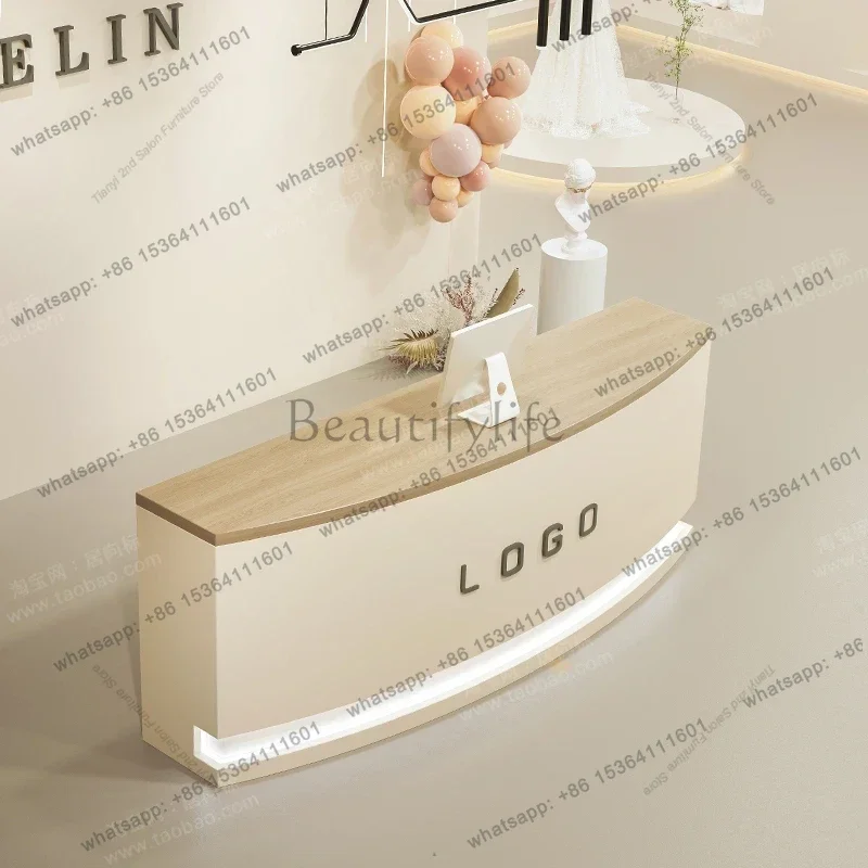 Best Sellers Simple Modern Reception Desk Beauty Salon Outfit Shop Design Atril Counter Church Pulpits Office Furniture Vastaano