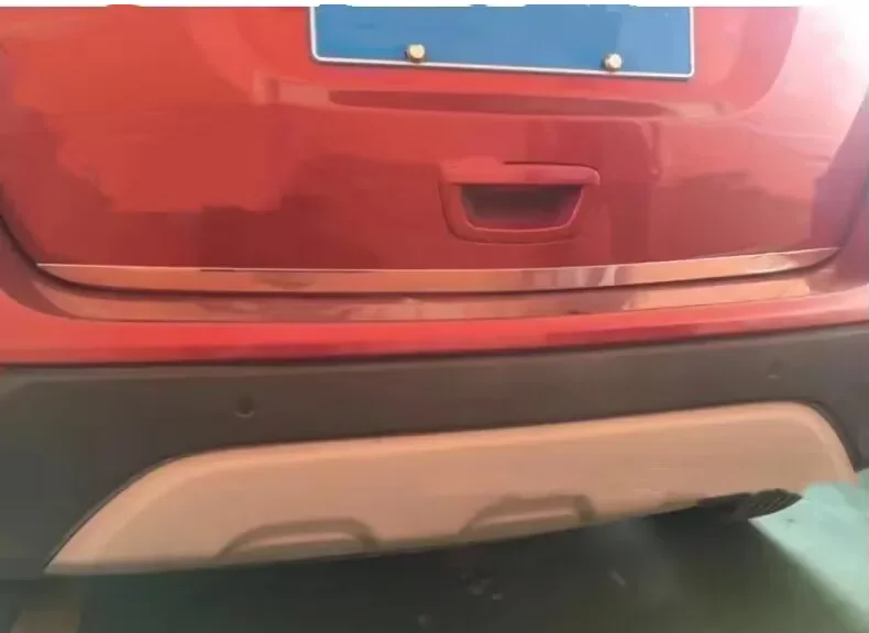 من أجل بويك إنكور أوبل فوكسهول موكا X غير القابل للصدأ الباب الخلفي غطاء الباب حافة كروم شريط غطاء