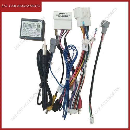 Imagen 2 del producto Cable de alimentación Canbus para Mazda 3 Axela CX-3 2018 + / CX-5 2017-2024 versión del sudeste asiático Radio de coche reproductor Android arnés de cableado