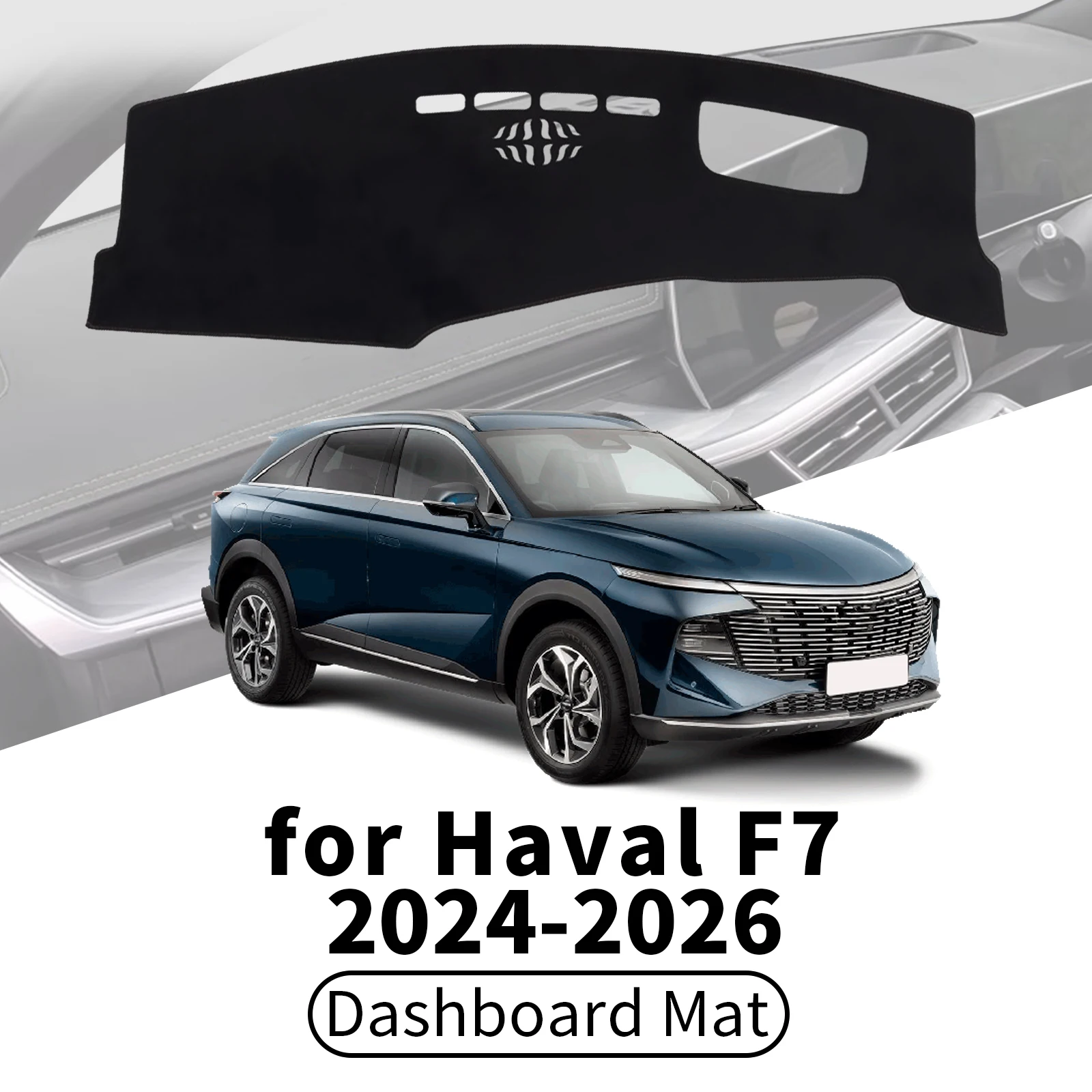 

fit for Haval F7 II 2024 2025 2026 Car Dashboard Cover Dashmat Sunshade Anti‑UV Anti‑Glare Dash Mat Interior Accessories