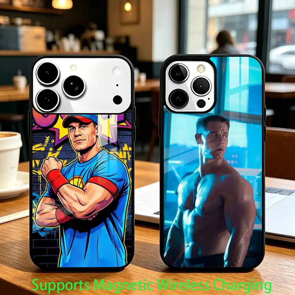 

Wrestler J-John Cena Phone Case For iPhone17,16,15,14,13,12,11 Plus,Pro Compatible with magnetic wireless charging