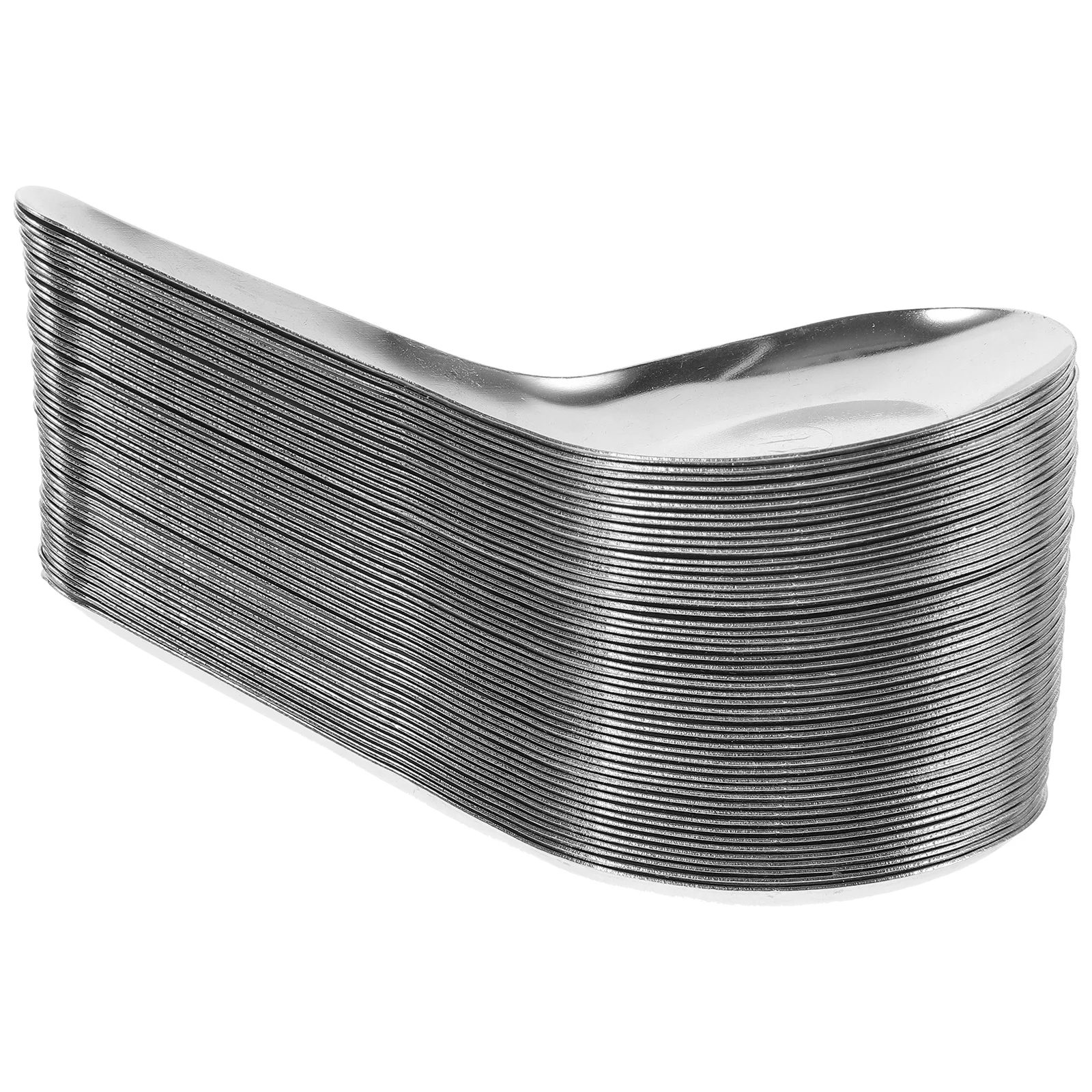 

50pcs Stainless Steel Soup Spoons 13X4.2Cm Thick Serving Spoon For Home Restaurant Coffee Tea Dessert Mixing Tableware