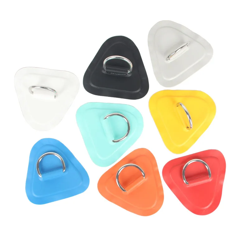 D ring pad patch with base 3 layer to stuck on sup board stainless steel inflatable boat kayak to connect accessory seat rope