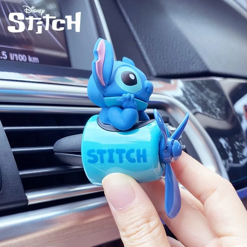 Disney Lilo & Stitch Cartoon Animation Doll Airplane Car Air Freshener Kawaii Air Vent Aromatherapy Car Interior Decoration