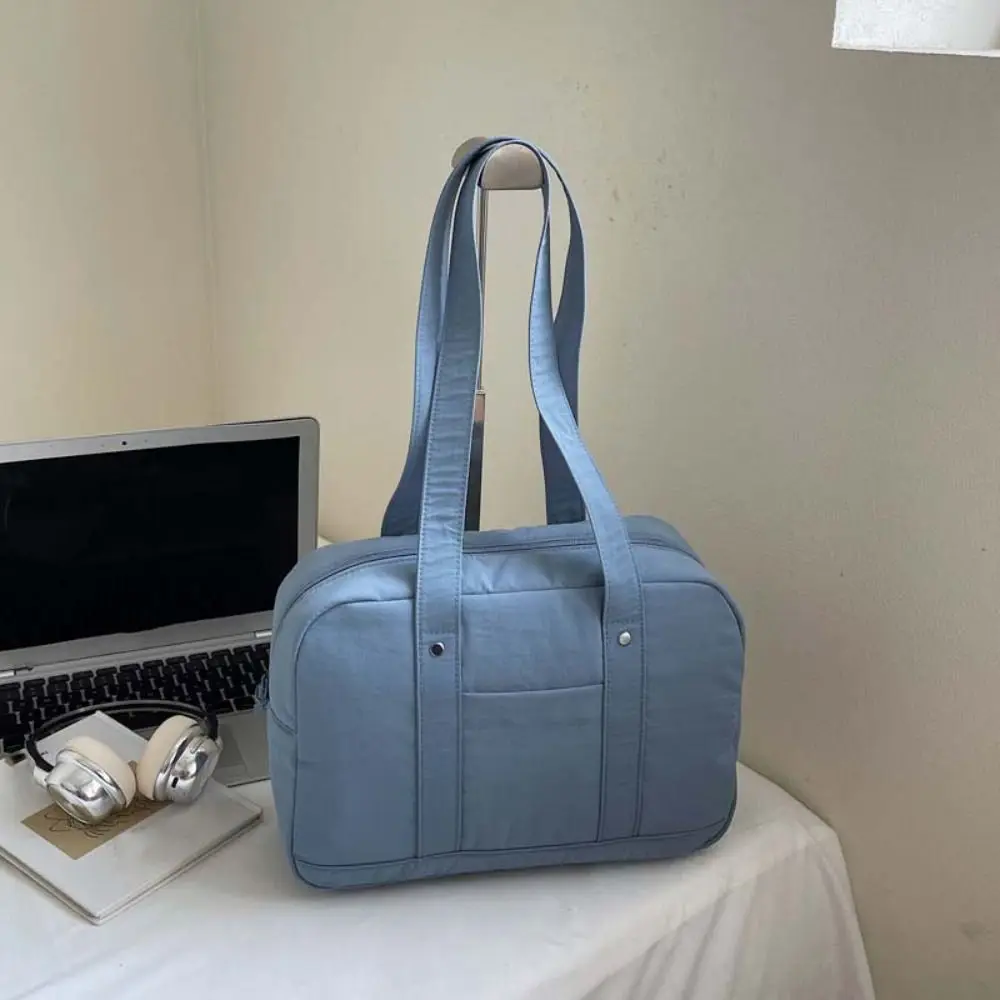 Модная женская сумка на плечо в корейском стиле, большая вместительная сумка, повседневная сумка для подмышек, однотонная простая большая сумка для путешествий