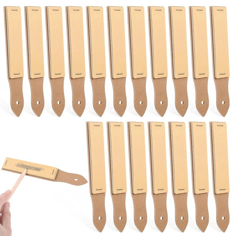 ABDJ-20 Stück Schleifpapier-Bleistiftspitzer, Kunst-Bleistiftspitzer, Skizze, Schleifpapier, Pastell-Bleistiftspitzer