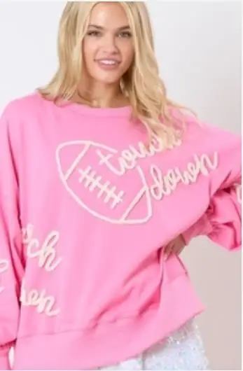 Sudadera de fútbol para mujer, jersey de manga larga con cuello redondo, ropa de calle informal