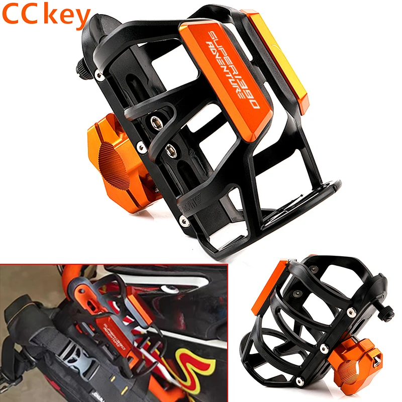 Motorbike Beverage Water Bottle Cage Drink Cup Holder Stand Mount For KTM 1390 Super Adventure R ADV 1390 SUPER ADV Accessories