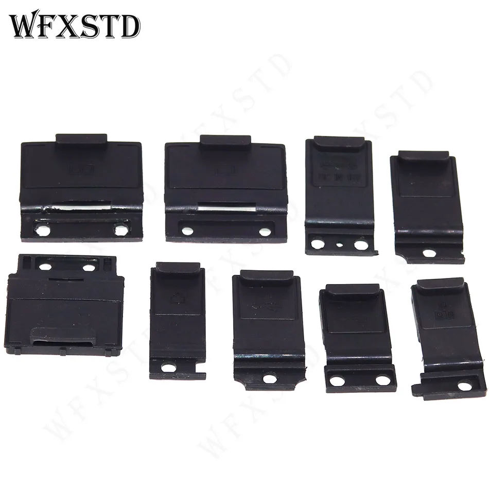 New 9Pcs Jack Cover For Panasonic Toughbook CF-19 CF19 CF 19 AC Audio DC-IN USB COM LAN Modem Mic VGA 1394 Port cover