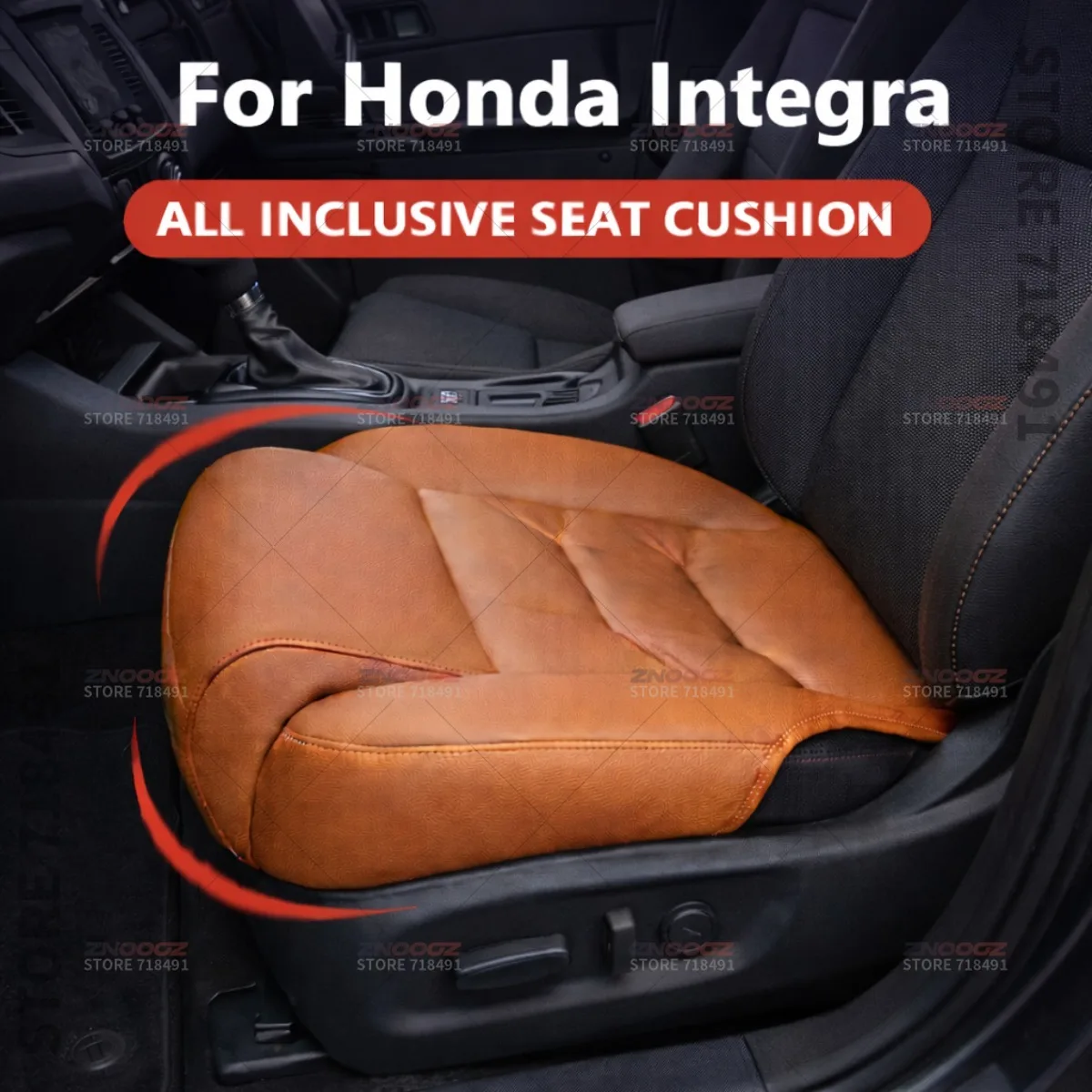 

For Honda Integra Car Seat Leg Support Extension Seat Cover Memory Foam Extender Cushion Interior Accessories
