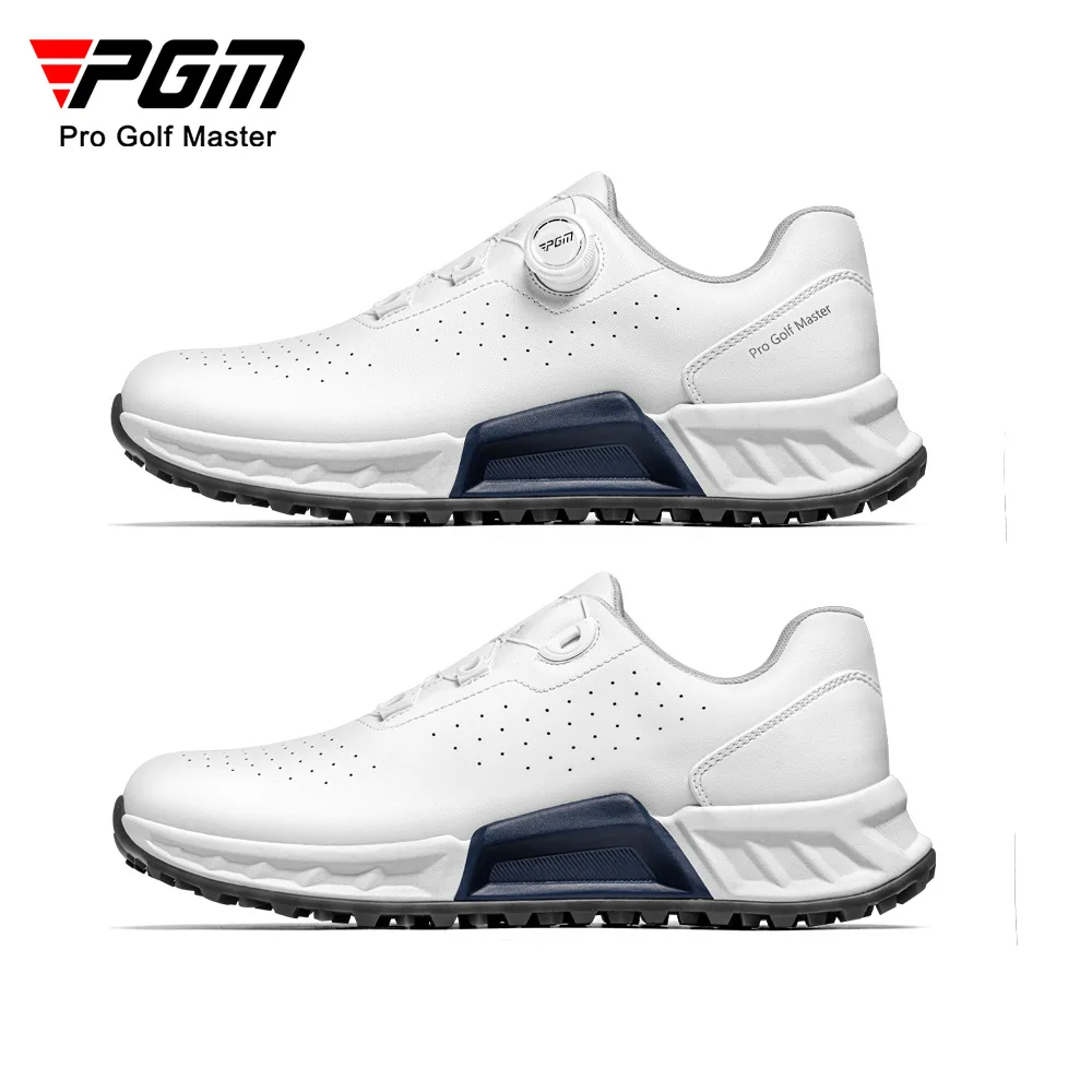 PGM Mens Golf Shoes Breathable Summer Sports Shoes with Knob Lacing System