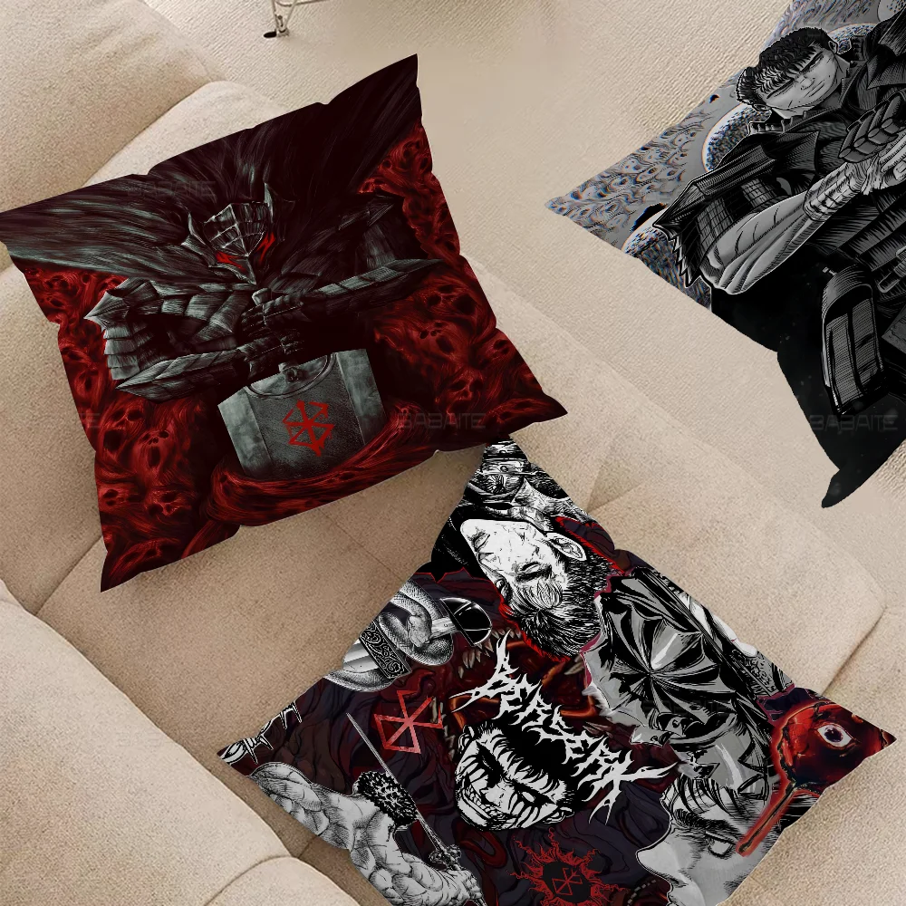 

Berserk Japanese Cushion Cover Inches Farmhouse Decor Home Throw Pillow Covers For Couch Decorations